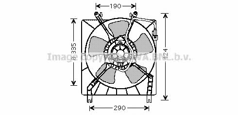 AVA MT7511 Hub, engine cooling fan wheel MT7511