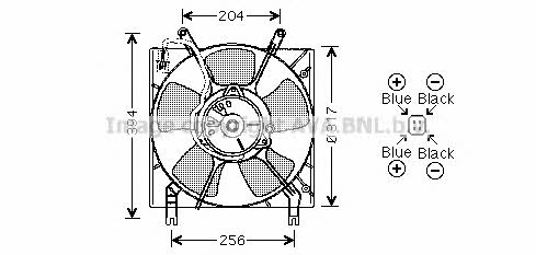 AVA MT7514 Hub, engine cooling fan wheel MT7514