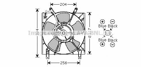 AVA MT7515 Hub, engine cooling fan wheel MT7515