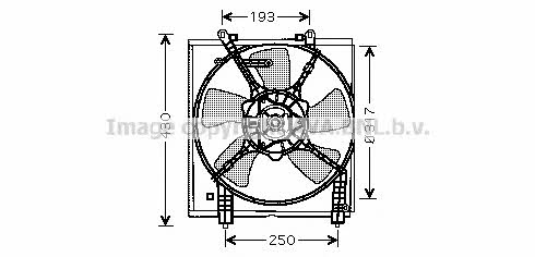 AVA MT7517 Hub, engine cooling fan wheel MT7517