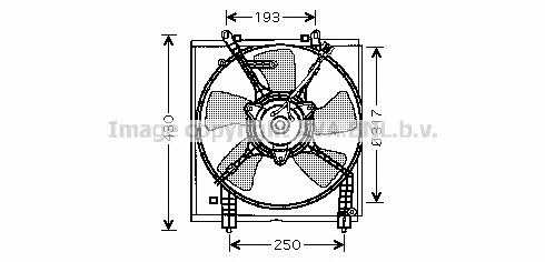 AVA MT7518 Hub, engine cooling fan wheel MT7518