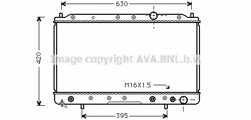 AVA MTA2083 Radiator, engine cooling MTA2083