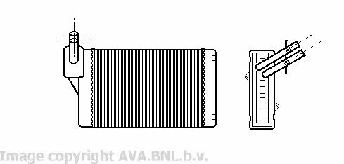 AVA VWA6060 Heat exchanger, interior heating VWA6060