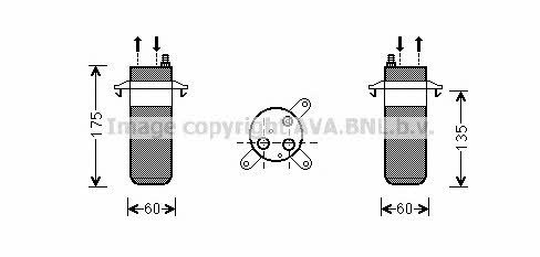 AC receiver drier Renault Twingo: RTD446 AVA Dryer, air conditioner