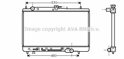 AVA MZ2068 Engine cooling radiator MZ2068 MZ2068 AVA Engine cooling radiator