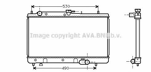 AVA MZ2071 Radiator, engine cooling MZ2071