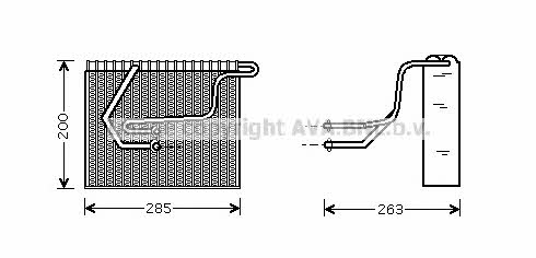 AVA RTV100 Air conditioner evaporator RTV100