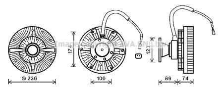 SCC029 AVA Viscous coupling assembly