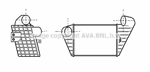 AVA ST4034 Intercooler, charger ST4034