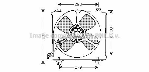 AVA MZ7506 Hub, engine cooling fan wheel MZ7506