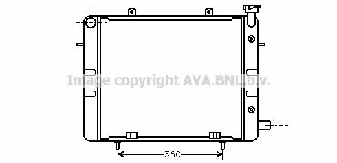 AVA OL2040 Radiator, engine cooling OL2040