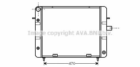 AVA OL2080 Radiator, engine cooling OL2080