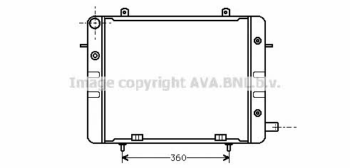 AVA OL2154 Radiator, engine cooling OL2154