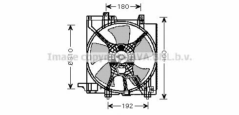 AVA SU7507 Hub, engine cooling fan wheel SU7507
