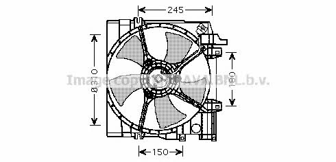 AVA SU7513 Hub, engine cooling fan wheel SU7513