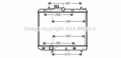 AVA SZ2111 Radiator, engine cooling SZ2111