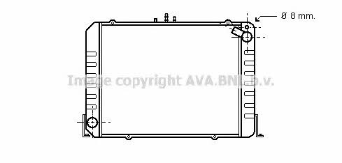 AVA TO2215 Radiator, engine cooling TO2215