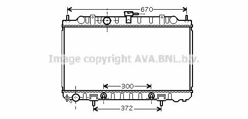 AVA DN2289 Radiator, engine cooling DN2289