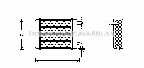 AVA DN6072 Heat exchanger, interior heating DN6072