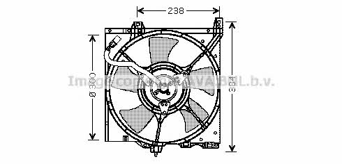 AVA DN7503 Hub, engine cooling fan wheel DN7503