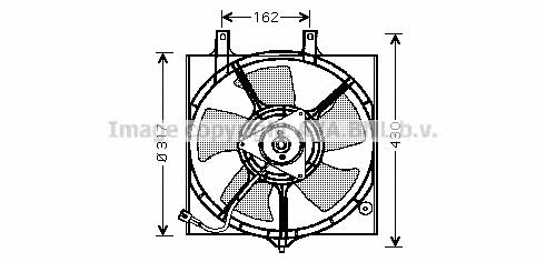 AVA DN7510 Hub, engine cooling fan wheel DN7510