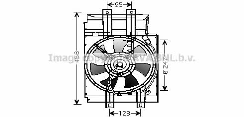 AVA DN7519 Hub, engine cooling fan wheel DN7519