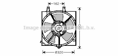 AVA DN7522 Hub, engine cooling fan wheel DN7522