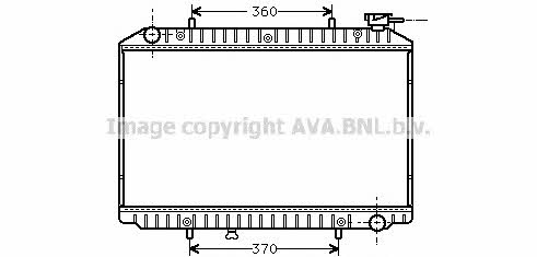 AVA DNA2149 Radiator, engine cooling DNA2149