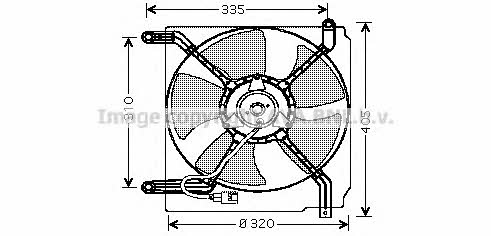 AVA DW7504 Hub, engine cooling fan wheel DW7504