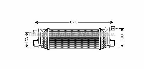 AVA FD4401 Intercooler, charger FD4401