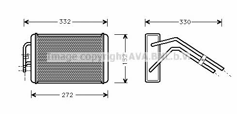AVA FD6291 Heat exchanger, interior heating FD6291