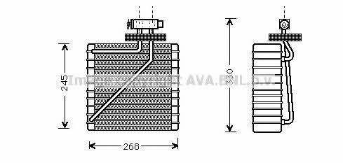 AVA FDV271 Air conditioner evaporator FDV271