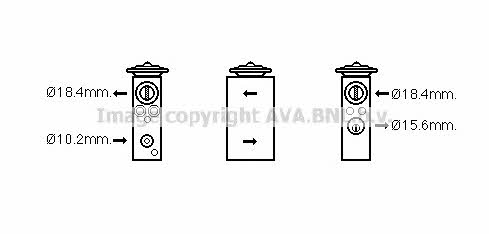 AVA FT1405 Air conditioner expansion valve FT1405