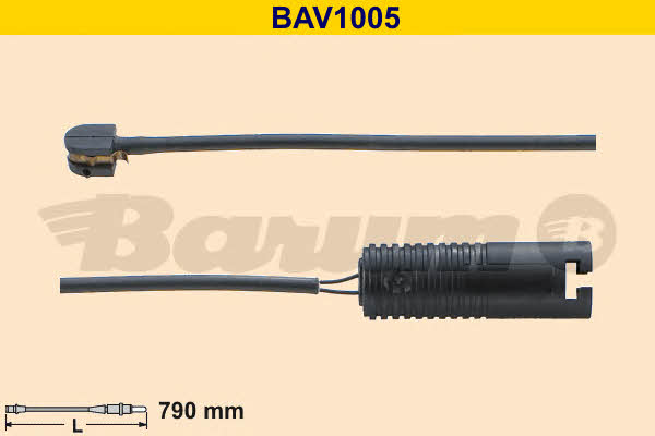 Barum BAV1005 Warning contact, brake pad wear BAV1005