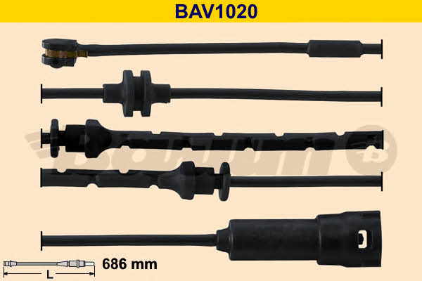 Barum BAV1020 Warning contact, brake pad wear BAV1020