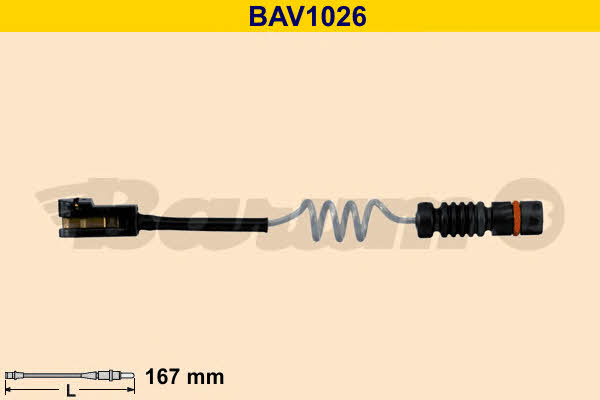 Barum BAV1026 Warning contact, brake pad wear BAV1026