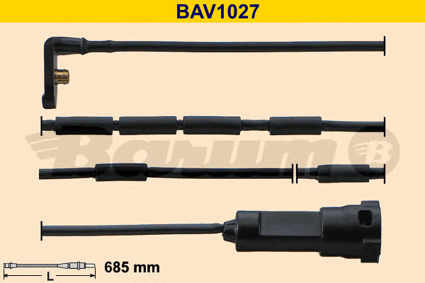 Barum BAV1027 Warning contact, brake pad wear BAV1027