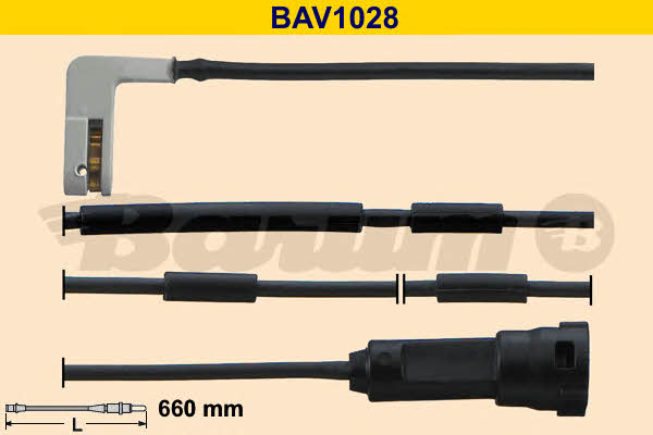 Barum BAV1028 Warning contact, brake pad wear BAV1028