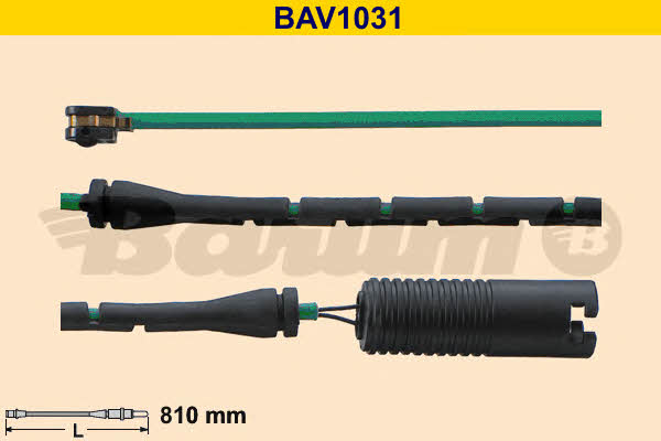 Barum BAV1031 Warning contact, brake pad wear BAV1031