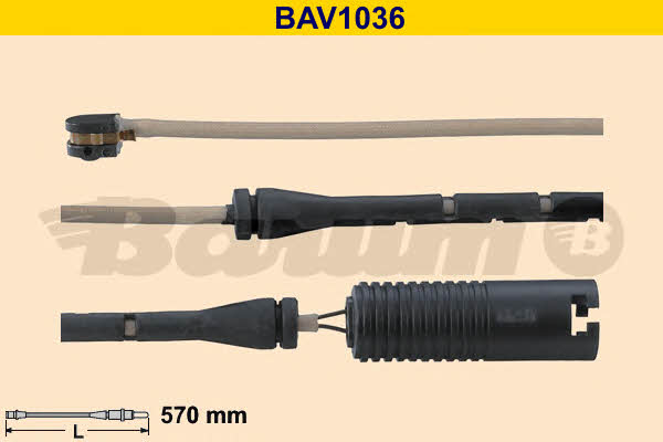 Barum BAV1036 Warning contact, brake pad wear BAV1036