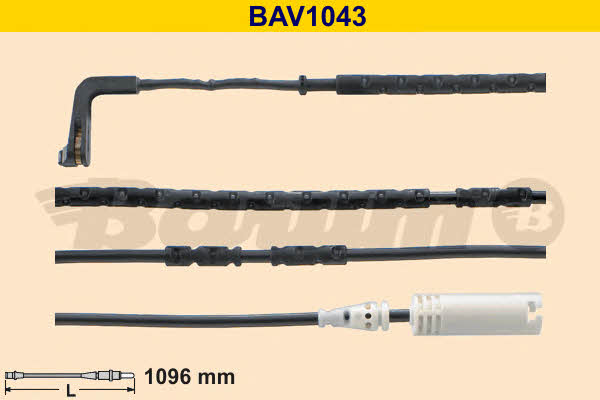 Barum BAV1043 Warning contact, brake pad wear BAV1043