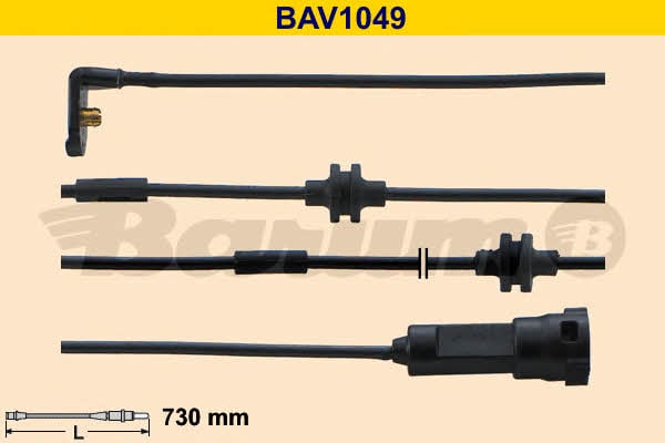 Barum BAV1049 Warning contact, brake pad wear BAV1049