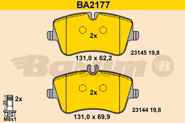 Barum BA2177 Brake Pad Set, disc brake BA2177