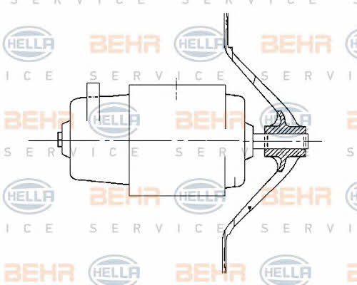 Behr-Hella 8EW 009 158-381 Fan assy - heater motor 8EW009158381