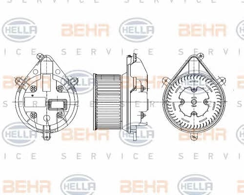 Fan assy - heater motor Behr-Hella 8EW 009 159-141
