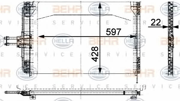 Cooler Module Behr-Hella 8FC 351 035-464