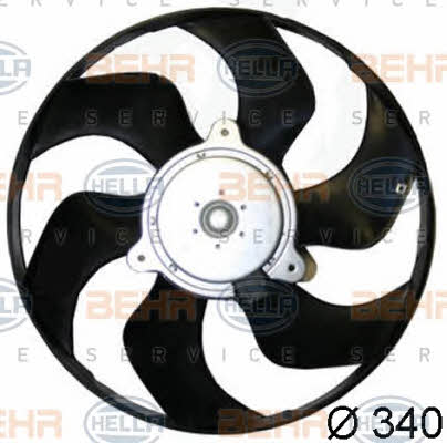 Hub, engine cooling fan wheel Behr-Hella 8EW 351 044-391