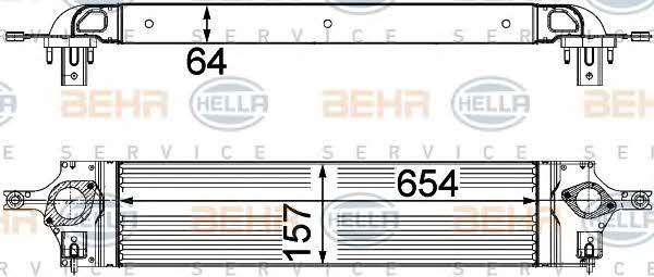 Behr-Hella 8ML 376 746-601 Intercooler, charger 8ML376746601