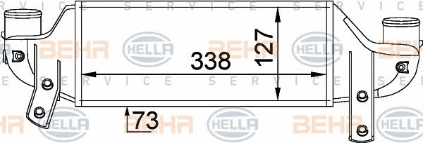 Behr-Hella 8ML 376 746-621 Intercooler, charger 8ML376746621