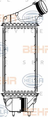 Intercooler, charger Behr-Hella 8ML 376 777-371
